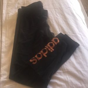 Adidas gold print legging